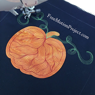 free motion quilting design | twisted tendril